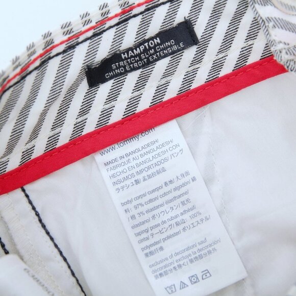 Tommy Hilfiger Hampton Striped Stretch Slim Chino Pants - Picture 8 of 9